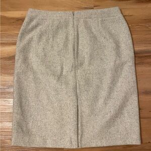 J CREW Size 6 Gray Wool Pencil Skirt